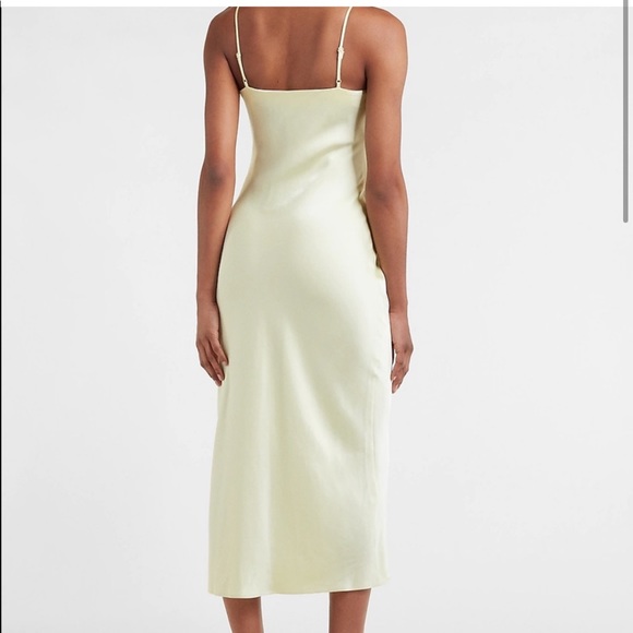 Express Pale Yellow Maxi Dress - Picture 3 of 5